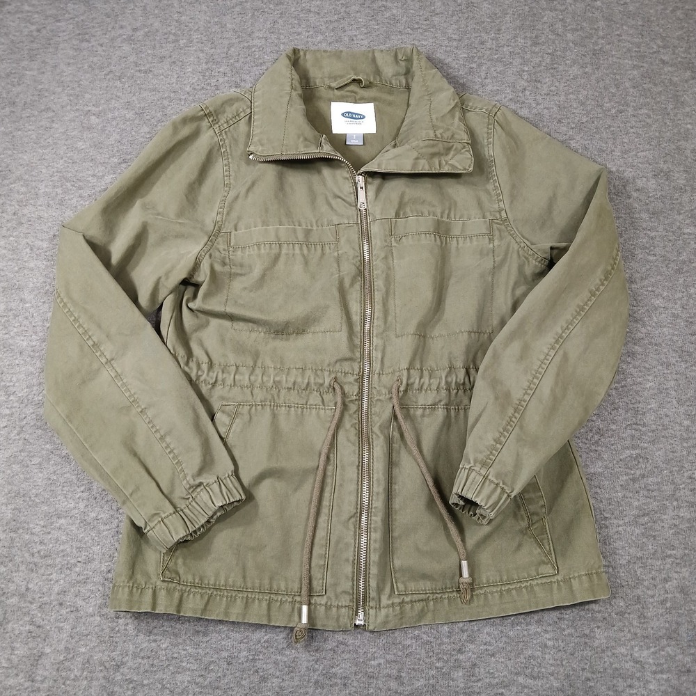 Old Navy Women's Size Small Hunter Pines Green Full‎ Zip Field Jacket